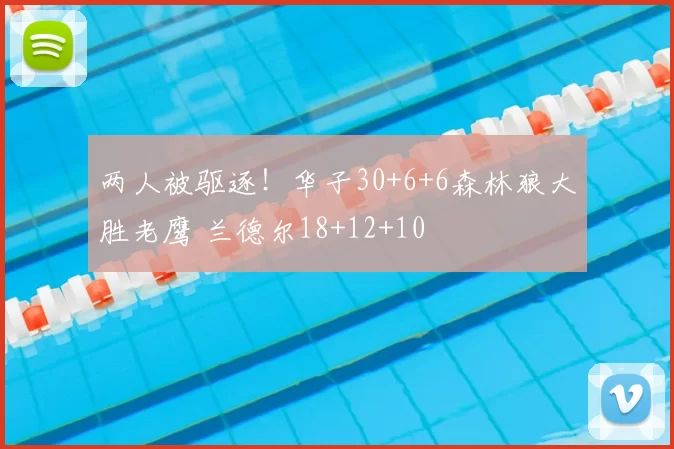 两人被驱逐!华子30+6+6森林狼大胜老鹰 兰德尔18+12+10